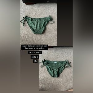 green bathing suit bottoms